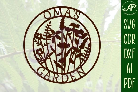 Download Oma Garden Sign SVG Cut File - Garden sign Collection