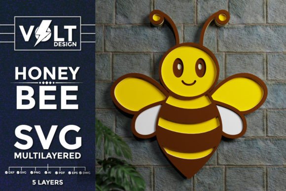 Download Honey Bee 3D Multilayered SVG Cut Files - Cut files Collection