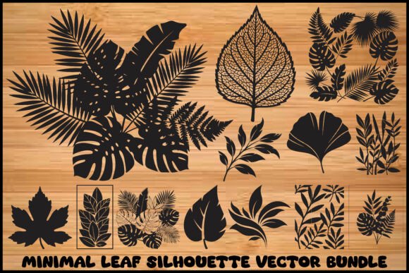 Download Botanical Silhouette Cut Files for Cricu - Cut files Collection