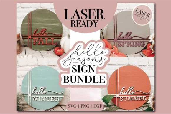 Download Hello Seasons SVG Bundle Laser Cut Files - Cut files Collection