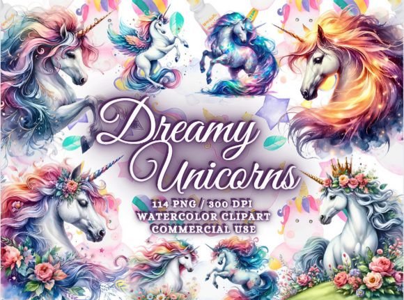 Download Watercolor Unicorns Clipart Unicorn Png - Unicorns Collection