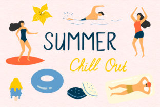 Download Summer Chill out Hand Drawn Summer Elements - Chill Collection