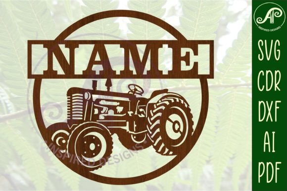 Download Tractor Name Sign SVG Instant Download - Tractor name sign Collection