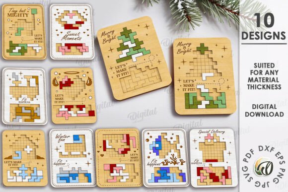 Download Wooden Puzzle Game Bundle Lasercut - Wooden puzzle Collection