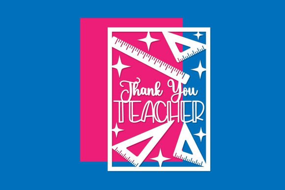 Download Thank You Teacher Card Paper Cut Files - Premium Resources