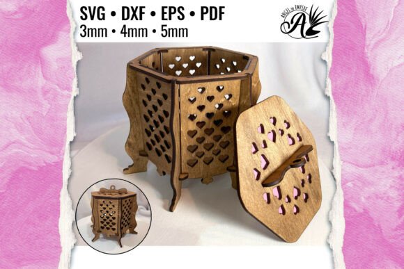 Download All Heart Hexagon Gift Box SVG Cut Files - Cut files Collection