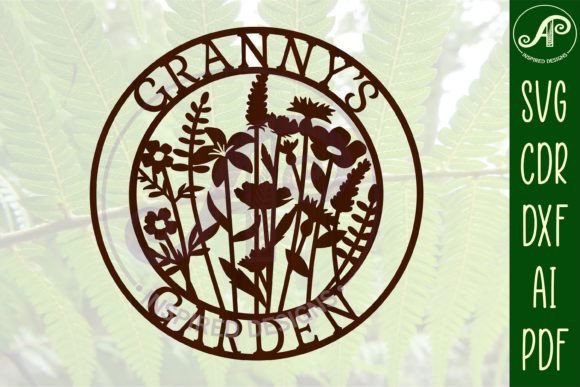 Download Granny Garden Sign SVG Cut File - Garden sign Collection