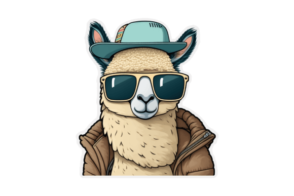 Download Chill Llama Sticker Design - Chill Collection