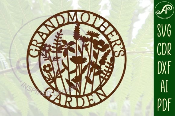 Download Grandmother Garden Sign SVG Cut File - Garden sign Collection