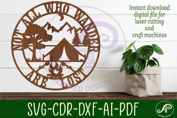 Download Camping Wall Sign Svg Laser Cut Design - Camping wall sign Collection