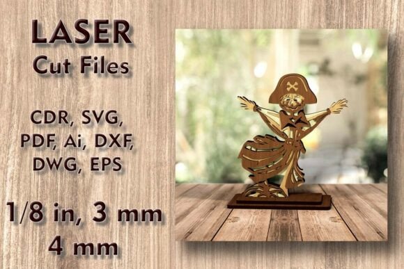 Download Halloween Scarecrow 3D Laser Cut Files - Cut files Collection