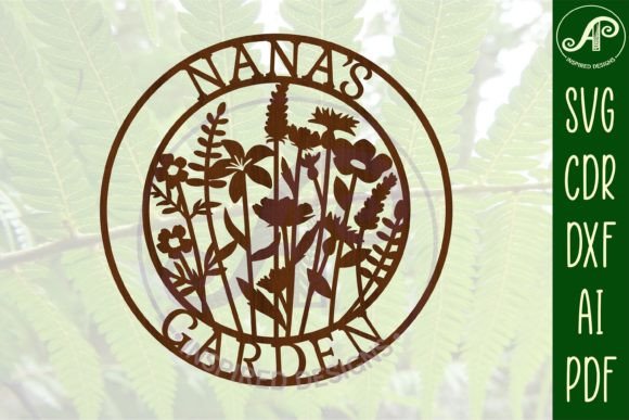 Download Nana Garden Sign SVG Cut File - Garden sign Collection