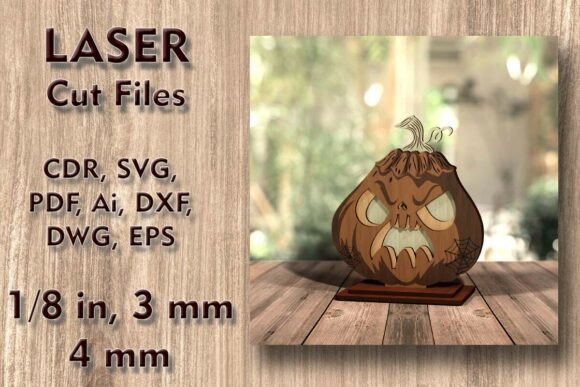 Download Halloween Pumpkin 3D Laser Cut Files - Cut files Collection