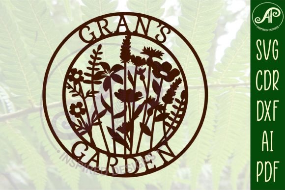 Download Gran Garden Sign SVG Cut File - Garden sign Collection